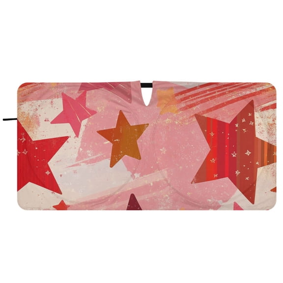 Christmas Stars Car Windshield Sun Shade Foldable Front Window Shades Cover Sun Visor Shield Block
