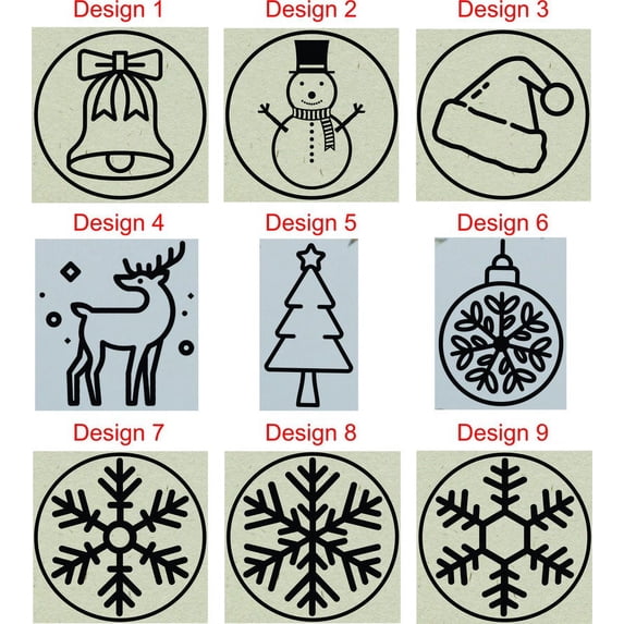 Christmas Stationary Stamps, DIY Christmas Cards, Christmas Stamps for kids, Holiday Stamps, Snowman Stamp, Snowflake Stamp, Christmas Stamp