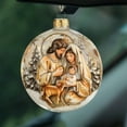 thumbnail image 1 of Christmas Stereo Nativity Blessing Pendant Crafted from Clear Acrylic, Features a Religious Nativity Scene for Car or Tree Decorations A, 1 of 5