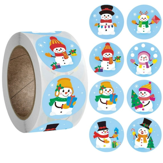 Christmas Sticker Labels - 1 Roll 500 Stickers, Personalized, Easy to Tear No Residue, for Bedroom Gift Boxes Party Decorations