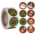 thumbnail image 1 of Christmas Sticker Labels - 1 Roll 500 Stickers, Personalized, Easy to Tear No Residue, for Bedroom Gift Boxes Party Decorations, 1 of 6