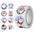 thumbnail image 1 of Christmas Stickers, Merry Christmas Envelope Stickers in Roll Santa Claus Snowman Reindeer Gift Pattern Label Stickers for Xmas Seals Cards Presents Envelopes, Christmas Gifts, 1 of 9