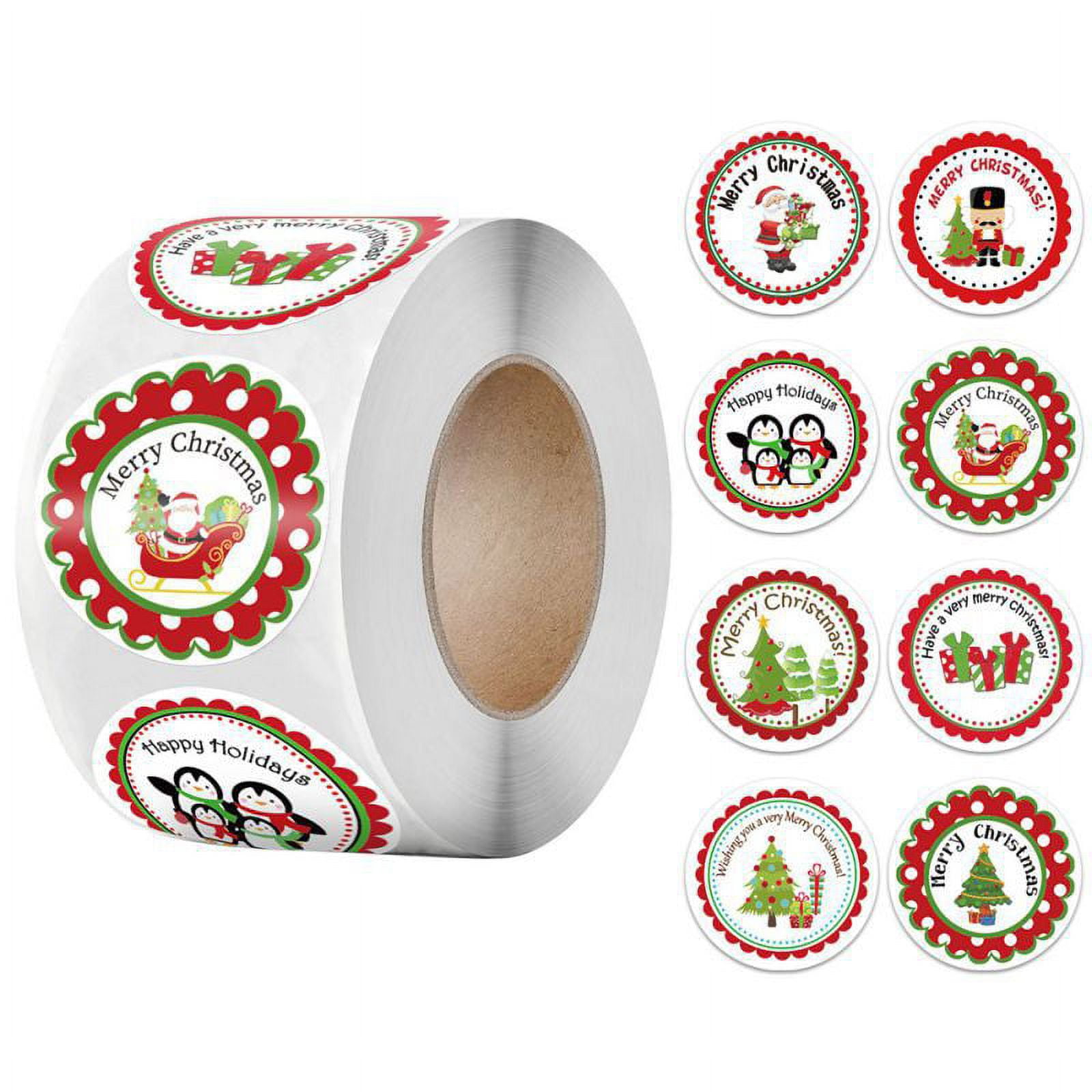 Graphique Peanuts™ Gift Label Rolls | 120 Self-Adhesive Christmas Stickers  | 6 Unique Designs with Red Foil Accents | to and from Names | for Holiday