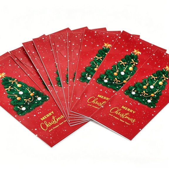 Christmas Stickers for Rectangular Labels for Packages Gift Boxes and Bag 100 Pcs
