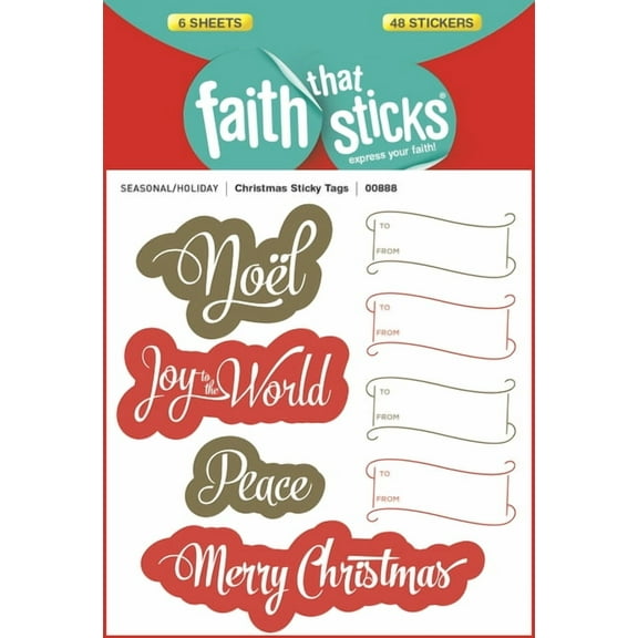 Faith That Sticks Stickers: Christmas Sticky Tags (Other)
