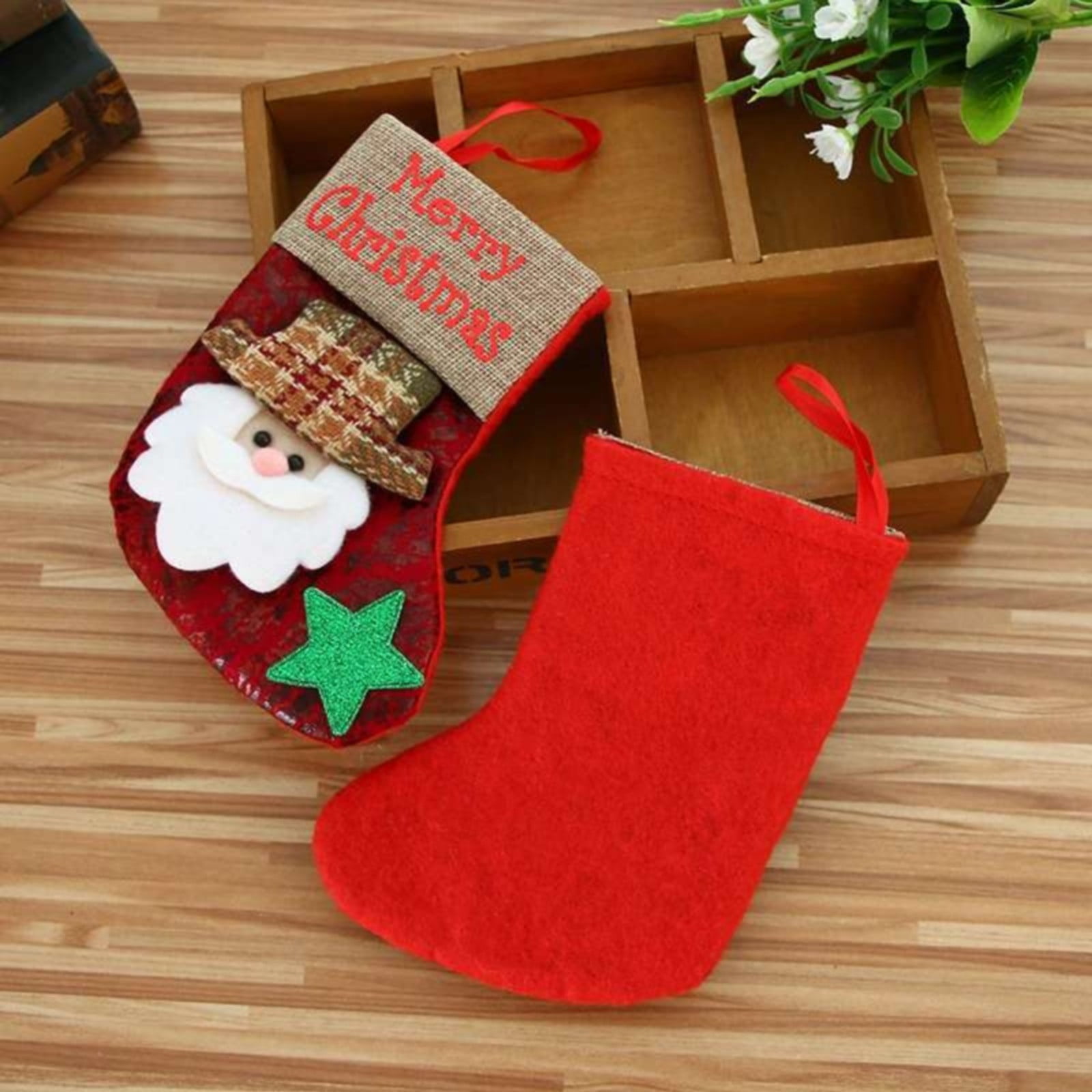 Christmas Stocking 4 Pack Stockings Christmas Hanging Fireplace Candy