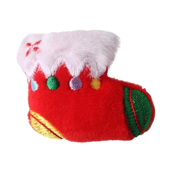 Christmas Stocking Cat Toy with Plush Felt Design and Colorful ...