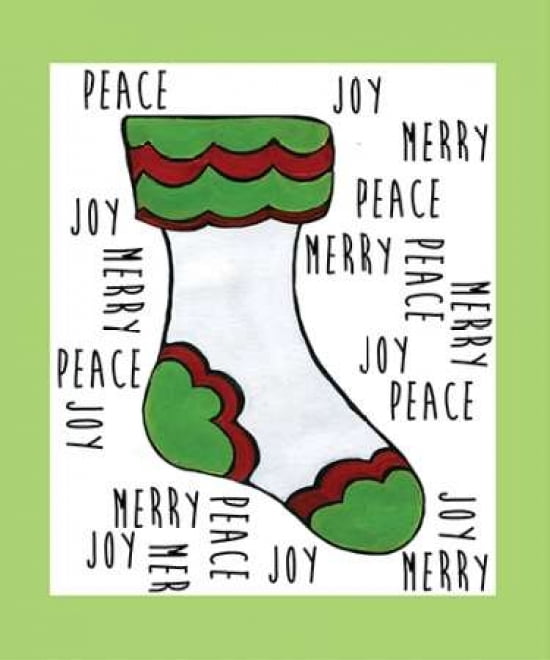 Christmas Stocking Cheer II Canvas Art - Shanni Welsh (20 x 24)