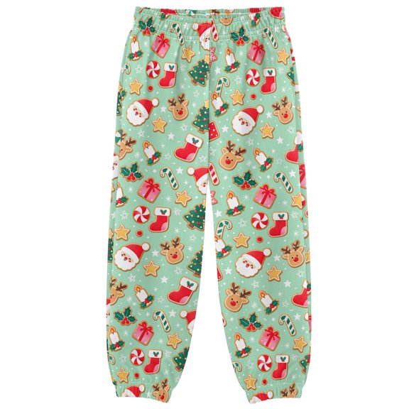 Christmas Stocking Cookies Christmas Tree Boys Pants Kids Casual Sweatpants Joggers Toddler Sports Pants 3-10 Years