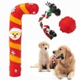 thumbnail image 1 of Christmas Stocking Dog Toys, Xmas Squeaky Dog Toys, Dogs Chew Toys Set, Pet Supplies for Interactive Small Medium Large Dogs Christmas Decorations, 1 of 9
