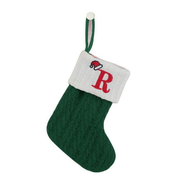 Christmas Stocking,Embroidered Holiday Stocking,Cheerful Knitted Christmas Stocking,Gift Bag for Kids,Perfect for Candy,Toys,and Small Surprises,7x6 inch,Thanksgiving and Christmas Decor