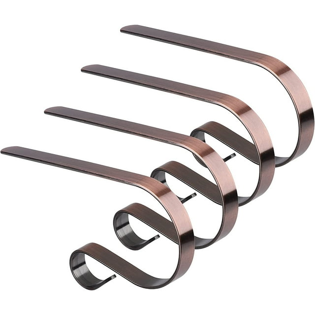 Christmas Stocking Holder for Mantle Set of 4 Christmas Stocking Holders for Fireplace Mantle