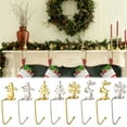 thumbnail image 1 of Christmas Stocking Holder Stocking Hanger Fireplace Hook Hanger for Christmas Decoration, 1 of 9