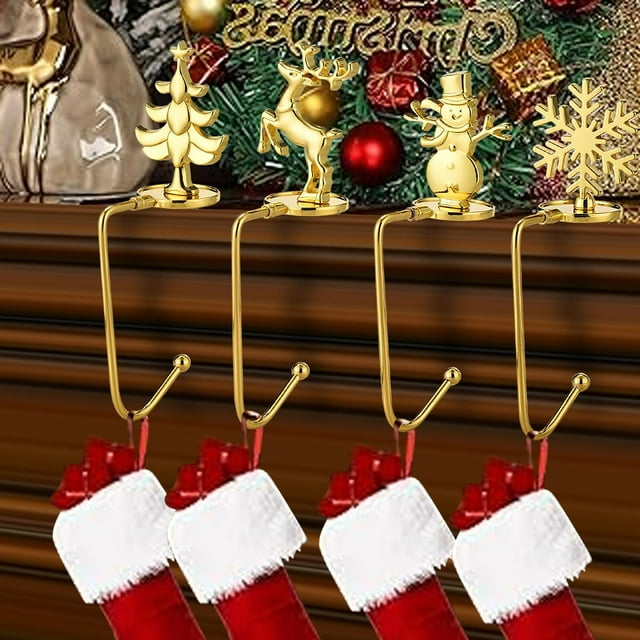 Christmas Stocking Holders Different Pattern Christmas Stocking Hangers