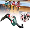 thumbnail image 1 of Christmas Stocking Holders For Mantle - No-Nail Fireplace Hooks With Festive Santa & House Designs, 1 of 4