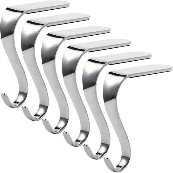 Christmas Stocking Holders Hanger Hooks Xmas Grips Set Safety Hang Stocking Clips for Christmas Party Decoration