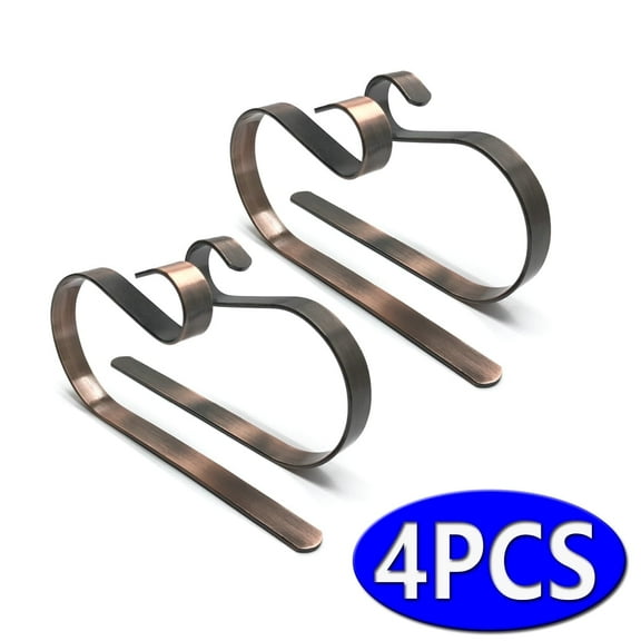 Christmas Stocking Holders Lightweight Adjustable Stocking Holder No-slip Stocking Hangers for hanging Christmas Day Gift, 4 Pcs