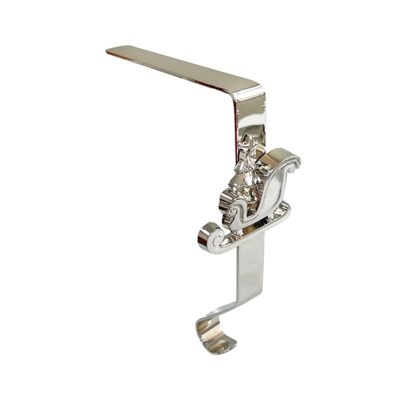 Christmas Stocking Holders for Mantel, Heavy Duty Metal Fireplace Mantle Hooks with Non- Clip - Durable Stocking Hangers for Christmas Decoration, Wreath, and Holiday Decor