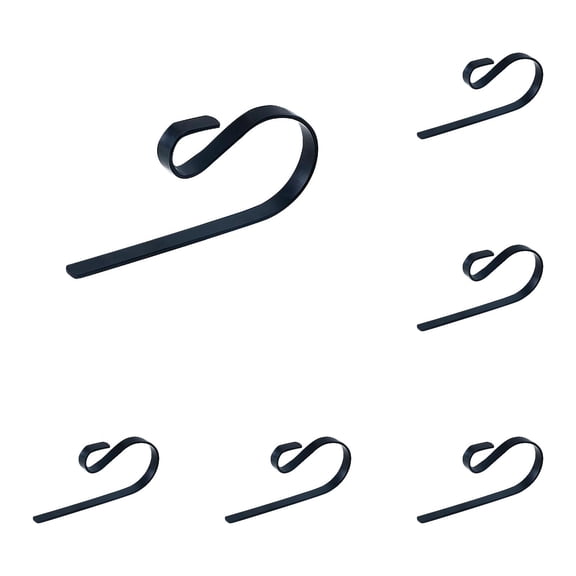 Christmas Stocking Holders for Mantle Set of 6, Lightweight Scratch-Free Stocking Hooks with Multi-Use Clip Design for Fireplace Mantel Xmas Party Decorations