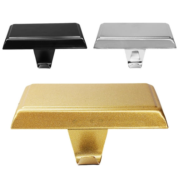 Christmas Stocking Holders with Weighted Base and Non-Scratch Protective Pad, Silver Metal Hooks for Mantle Staircase TV Stand Decor