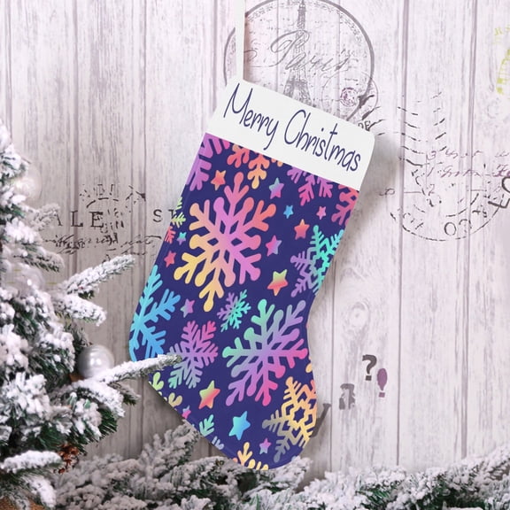 Christmas Stocking - Holiday Stockings - Disco Snow