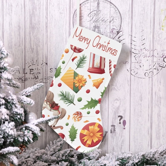 Christmas Stocking - Holiday Stockings - Rocking Horse