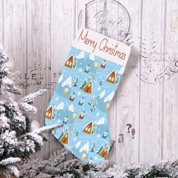 Christmas Stocking - Holiday Stockings - Slopes