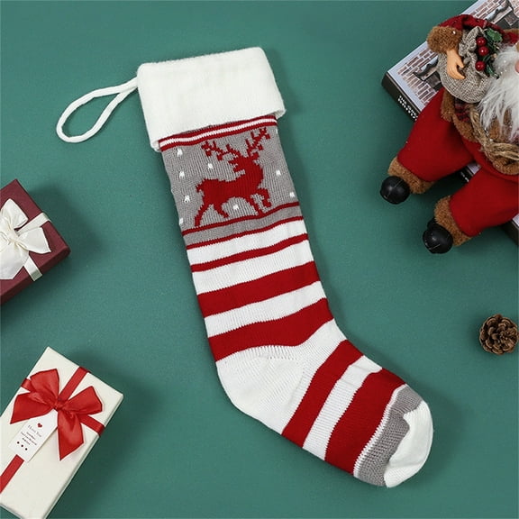Christmas Stocking Large Stocking Bags Hanging Socks for Christmas Decor Decorations Gift Bag