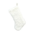 thumbnail image 1 of Christmas Stocking Long Plush Gift Bag, Pink Holiday Candy Sock for Decorations Tree Hanging Festive Party Favor(White-B), 1 of 6