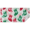 thumbnail image 1 of Christmas Stocking Pattern Rectangle Tablecloth 60"x120",Waterproof Polyester Rectangle Table Cloth, Wipeable Spillproof Polyester Tablecloth for Dining, Camping, Indoor and Outdoor, 1 of 6