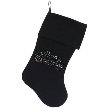 Christmas Stocking Rhinestone, "Merry Christmas"
