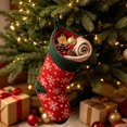 thumbnail image 1 of Christmas Stocking Snowflake Knitted Contrast Cuff Polyester for Family Holiday Fireplace Mantel Tree Wall Stair Christmas Party Decorations by MPOISVA, 1 of 6