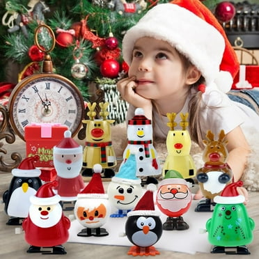 Jouet Pieuvre Dansante Père Noël - Mécanique à Remontage, Pas De Piles, Idée Cadeau De Noël