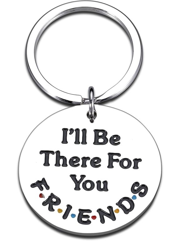 Christmas Stocking Stuffers for Friends Best Friend Keychain Gift for Women Men Christmas Keychain for Bff Bestie Birthday Stocking Stuffers Gift for Friend Work Bestie I'll Be There for You Keychain