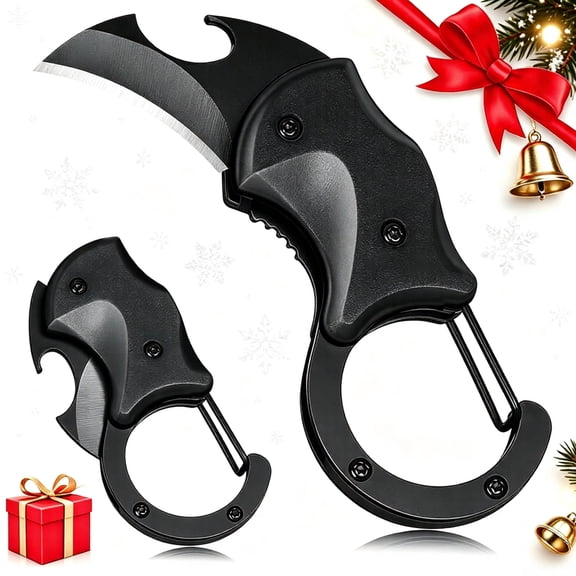Christmas Stocking Stuffers Gifts for Men Him, Multitool Folding Small Pocket Knife for Birthday, Xmas, Anniversary, 3-in-1 EDC Keychain Knife with Bottle Opener, Cool Gadgets for Everyday Carry
