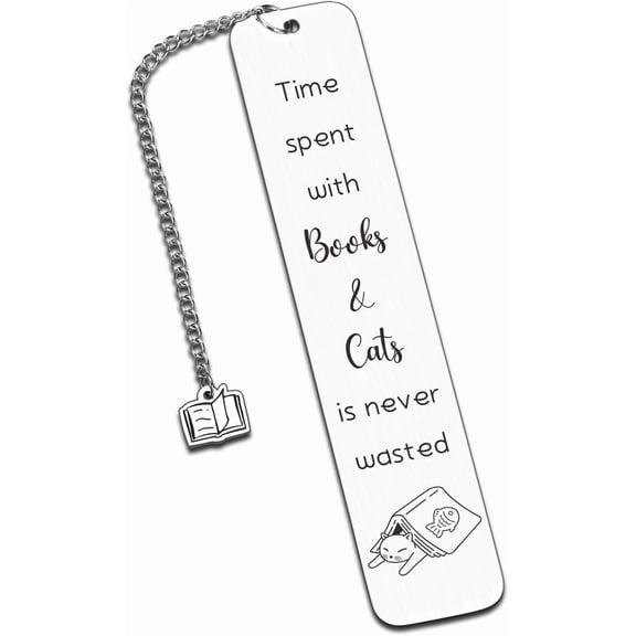 Christmas Stocking Stuffers for Teen Girls Funny Cat Bookmarks for Reading Women Cat Gifts Cat Accessories for Cat Lover Cat Mom Dad Bookish Gifts for Book Lovers Bookworms Nerd