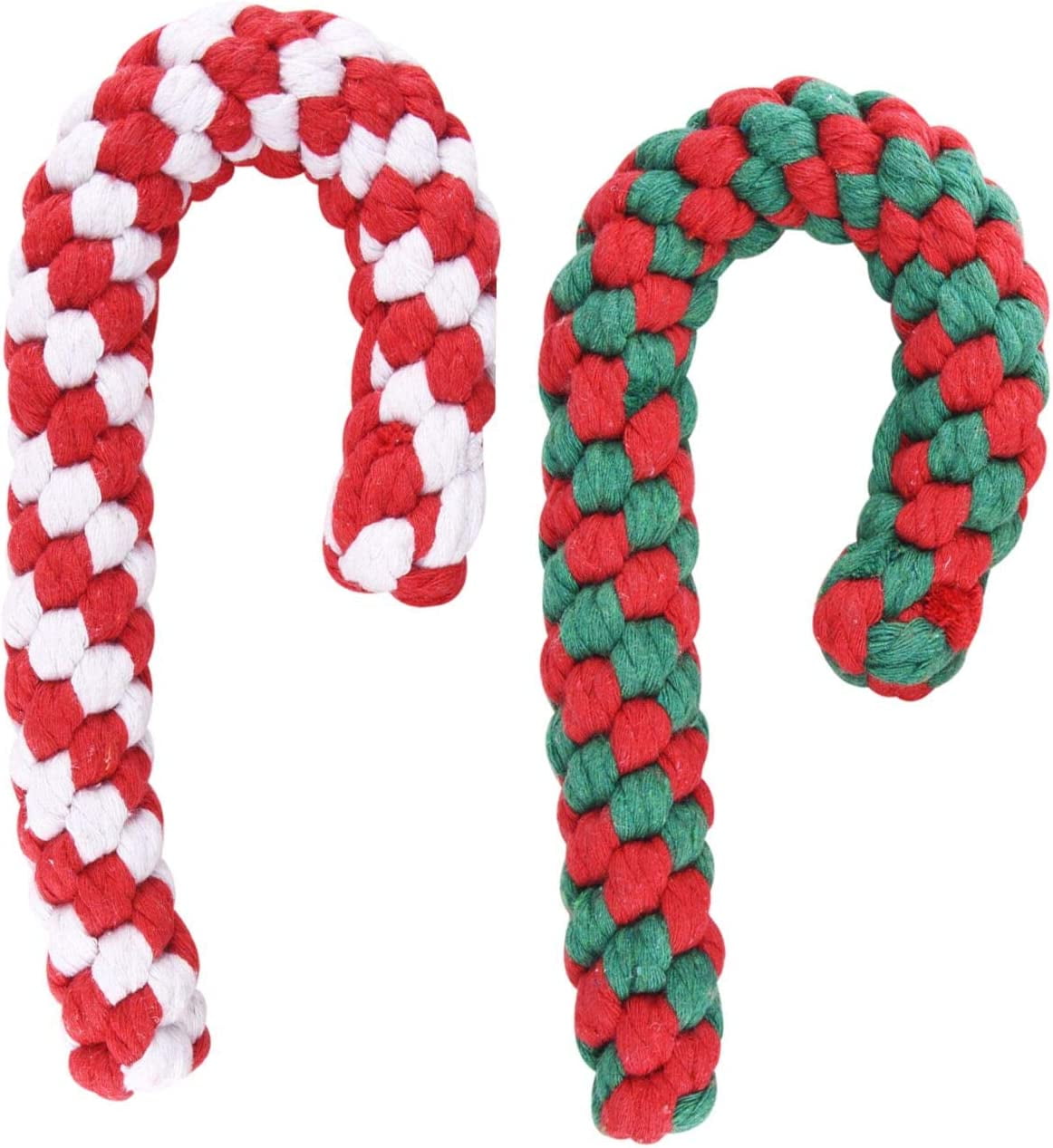 Christmas Stocking Toy,2 Pack Christmas Dog Rope Toy Gift Set Candy