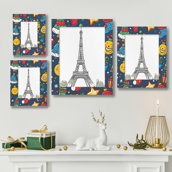Christmas Stocking Tree Picture Frame 11x14in,for Tabletop & Wall,Family Christmas Home Decor Gift