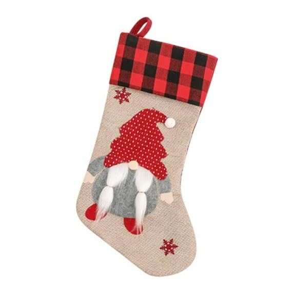 Christmas Stocking,Xmas Fireplace Hanging Stockings Christmas Decorations and Party Craft Accessory