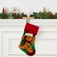 thumbnail image 1 of Christmas Stocking for Fireplace Large Pet Themed Decor with Cute Cat Dog Pattern Hanging Ornament for Tree Holiday Gift Bag(B), 1 of 6