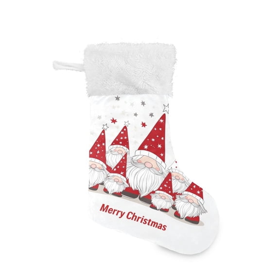 Christmas Stocking with Hanging Loop for Family Holiday Ornament A Bunch Of Cute Santas