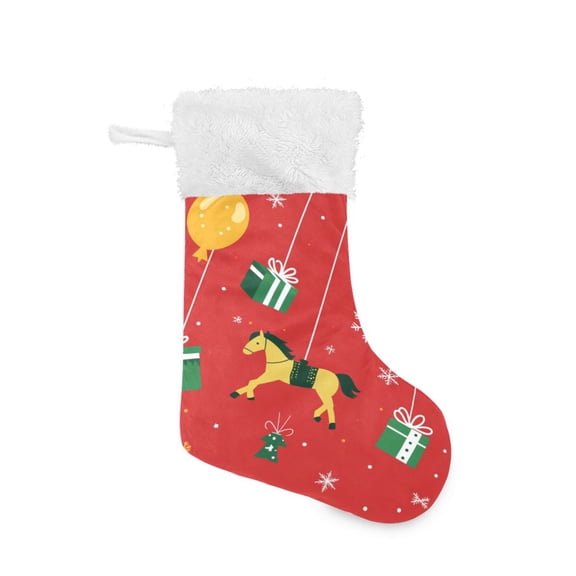 Christmas Stocking with Hanging Loop for Family Holiday Ornament Christmas Decorations Pattern
