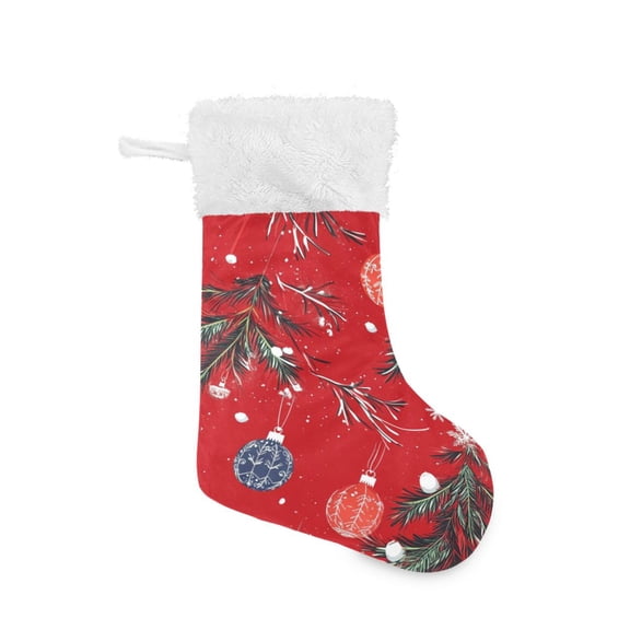 Christmas Stocking with Hanging Loop for Family Holiday Ornament Christmas Tree Branches