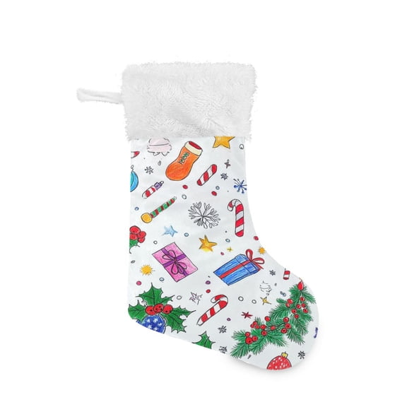 Christmas Stocking with Hanging Loop for Family Holiday Ornament Cute Christmas Decorations