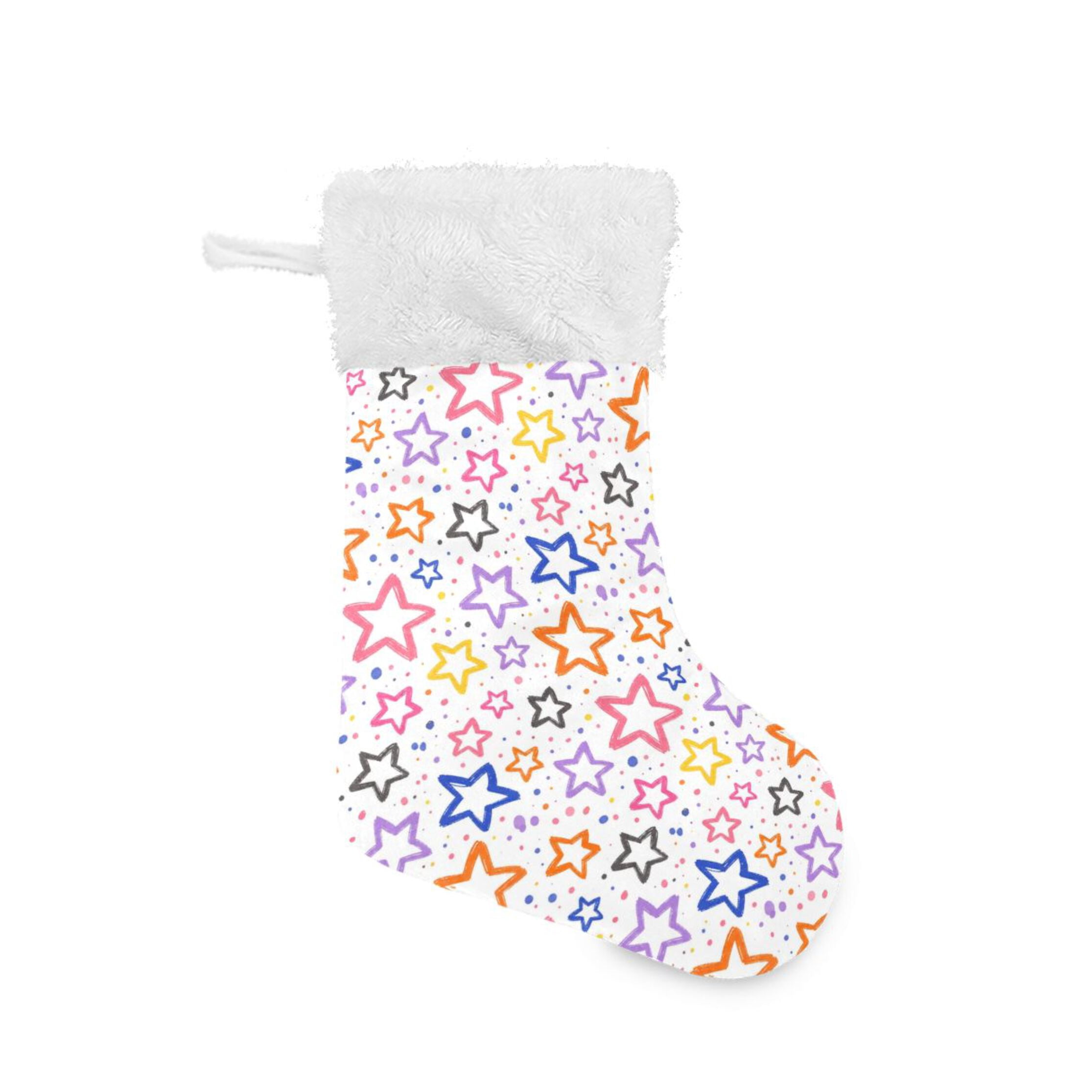 Christmas Stocking with Hanging Loop for Family Holiday Ornament Hollow ...
