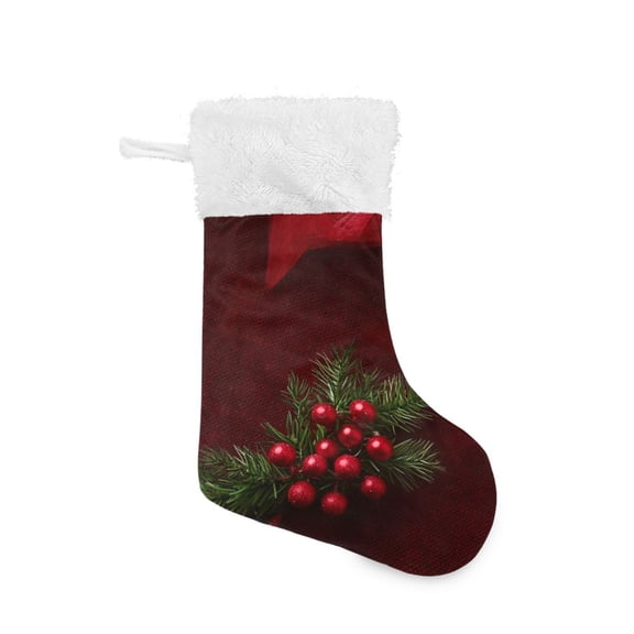 Christmas Stocking with Hanging Loop for Family Holiday Ornament Small Round Christmas Ornaments