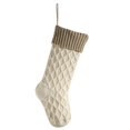 thumbnail image 1 of Christmas Stockings,18Inches Large Cable Knitted Stocking Personalized Xmas Hanging Stocking Decorations for Holiday Christmas Party Family Decor (Red White Green), 1 of 8