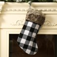 thumbnail image 1 of Christmas Stockings,19" Red Black Buffalo Plaid Christmas Stockings with Plush Faux Fur Cuff Xmas Stockings Fireplace Hanging Stockings for Family Holiday Christmas, 1 of 8