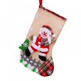 thumbnail image 1 of Christmas Stockings 4 Pack Christmas Decorations Classic Santa Snowman Family Hanging Socks for Xmas Gift Holiday Season Party Decor, 1 of 7
