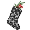 thumbnail image 1 of Christmas Stockings,Black Christmas Snowflake Pattern Stockings Christmas,14.8'' Xmas Stockings,Christmas Party Favors,Christmas Party Decorations,Christmas Stockings Personalized, 1 of 5